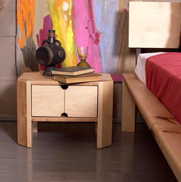 MarLiving Nočný stolík LOFT 03 z masívu