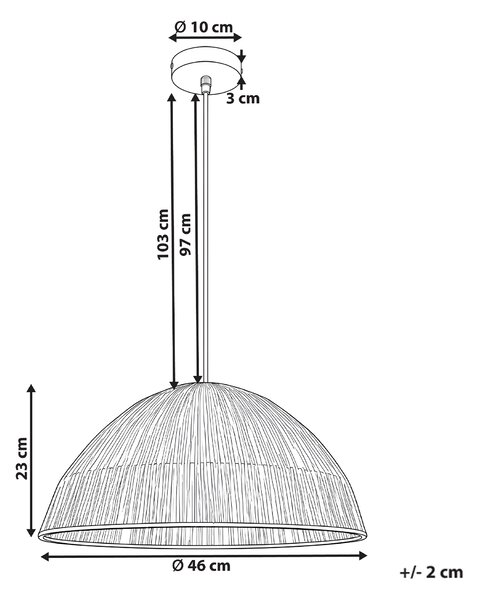 Závesná lampa prírodná slamená pletené tienidlo v tvare kupoly boho japandi štýl obývacia izba jedáleň