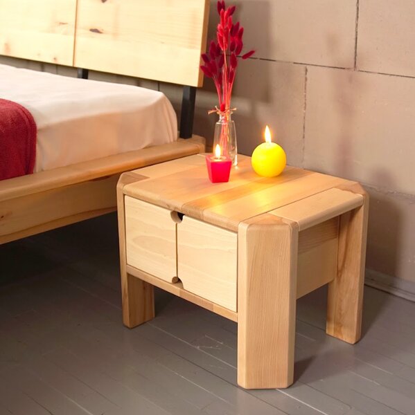 MarLiving Nočný stolík LOFT 03 so zásuvkou z masívu