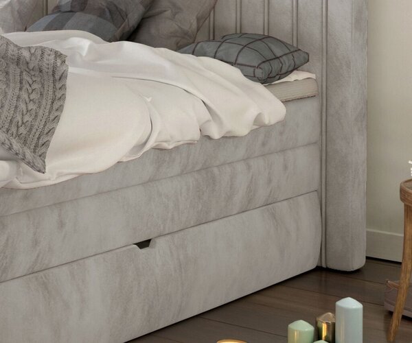 MINOLA boxspring posteľ s úložným priestorom, doprava zadarmo