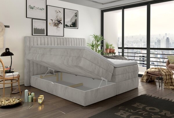 MINOLA boxspring posteľ s úložným priestorom, doprava zadarmo