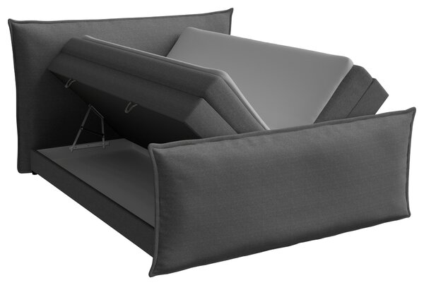 BOXSPRINGOVÁ POSTEĽ, 180/200 cm, strieborná MID.YOU - Online Only spálne, Online Only