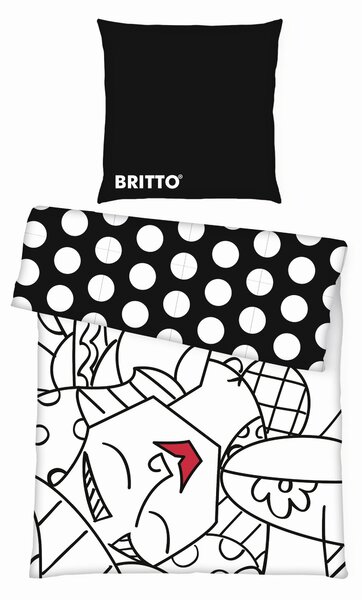 OBOJSTRANNÁ POSTEĽNÁ BIELIZEŇ, renforcé, viacfarebná, 135/200 cm BRITTO - Online Only bytové doplnky, Online Only
