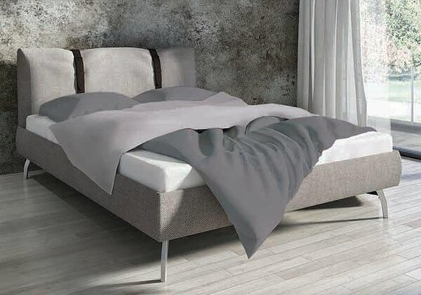 Bavlnené obojstranné posteľné obliečky šedej farby Sivá