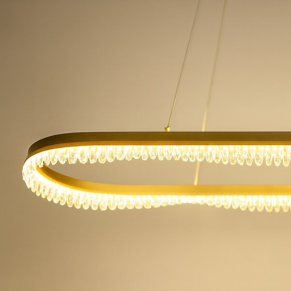 Závesné LED svietidlo Preciosa, 1x LED 45w, 4000k, g