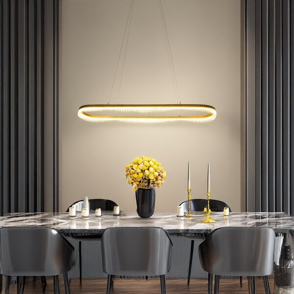 Závesné LED svietidlo Preciosa, 1x LED 45w, 4000k, g