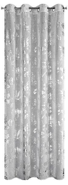 ZÁCLONA NA KRÚŽKOCH DELIA 140X250 CM LISTY