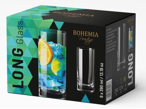BOHEMIA PRESTIGE POHÁR NA VODU 390ML SADA 6 KS