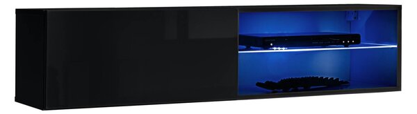 TV stolík/skrinka Southport 27 ZZ SW RTV 4 (čierna + lesk čierny). Vlastná spoľahlivá doprava až k Vám domov. 1024084