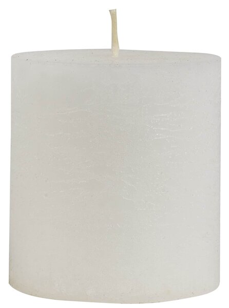 Okrúhla sviečka Rustic White 7,5 cm