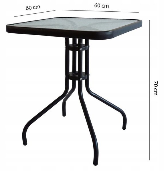 ModernHome Záhradný stôl 60 cm ModernHome