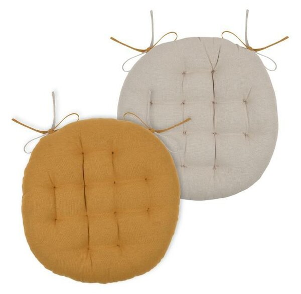 STOF Oboustranný podsedák na židli DUO 38 cm medový/béžový