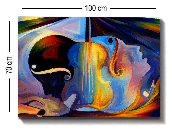 Wallity Obraz ABSTRAKTNÁ HUDBA 70 x 100 cm