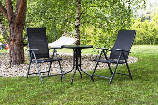 MULTI GARDEN Okrúhly záhradný stôl 80 cm -otvor na slnečník