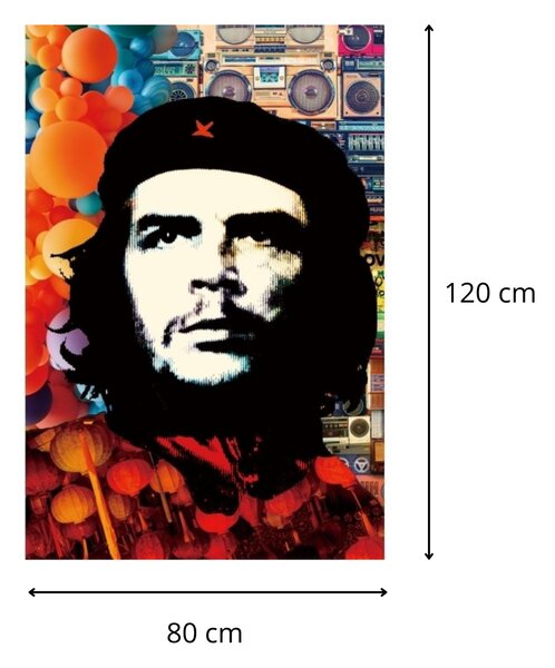 Signal Obraz Ernesto 80x120 cm čierny/oranžový