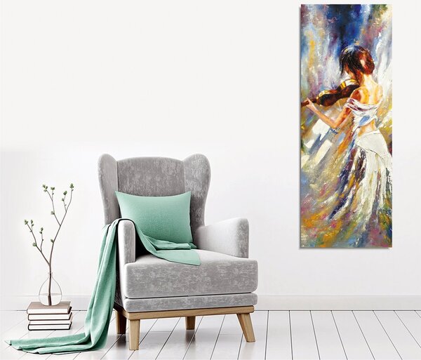 Wallity Obraz na plátne Husľová krása PC206 30x80 cm