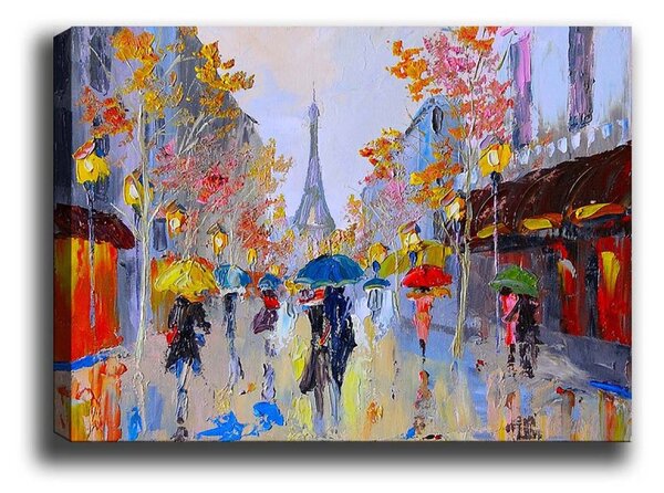 Wallity Obraz na plátne Rainy alley 50x70 cm