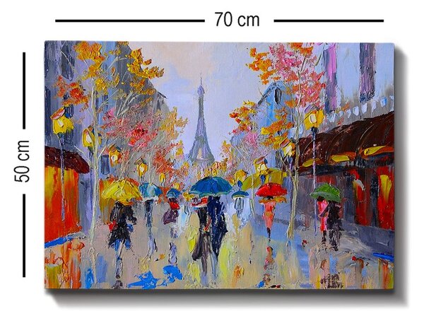 Wallity Obraz na plátne Rainy alley 50x70 cm