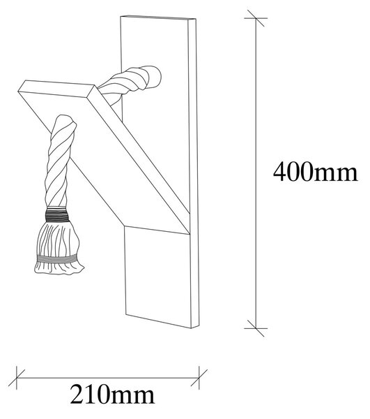 Opviq Nástenná lampa Erebos II jedľa