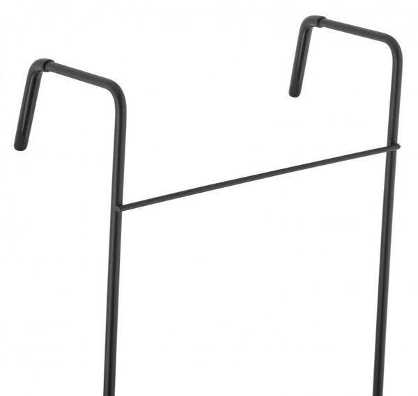 Erga Rafek, trojitá kúpeľňová polička do sprchy na zavesenie 30x12,5x71 cm, čierna matná, ERG-YKA-CH.RAFEK-BLK