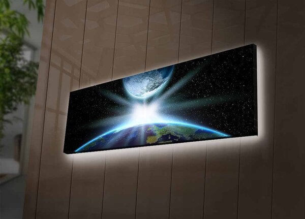 Wallity Obraz s LED osvetlením ZÁBLESK VE VESMÍRU 30 x 90 cm