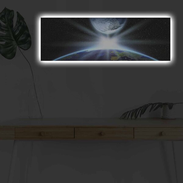 Wallity Obraz s LED osvetlením ZÁBLESK VE VESMÍRU 30 x 90 cm