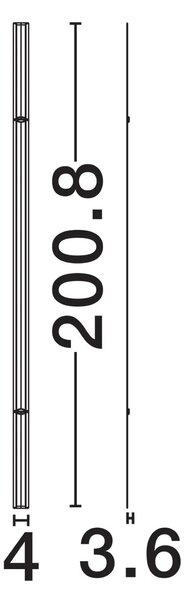 Moderné nastenné svietidlo Invento 200 Biela A