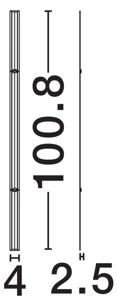 Moderné nastenné svietidlo Invento 100 Čierna B