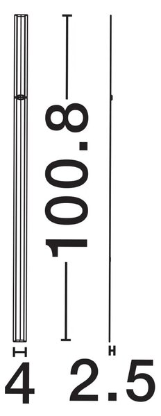 Moderné nastenné svietidlo Invento 100 Biela C