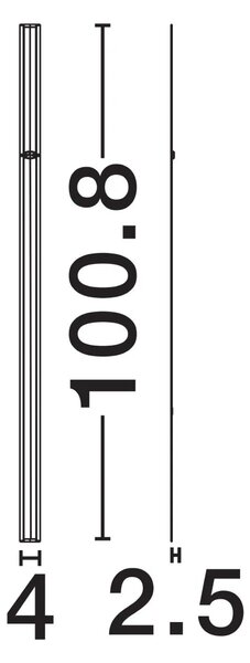 Moderné nastenné svietidlo Invento 100 Čierna C