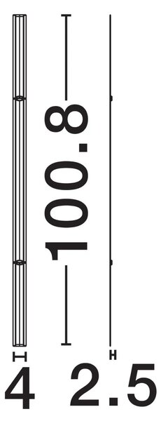 Moderné nastenné svietidlo Invento 100 Biela B