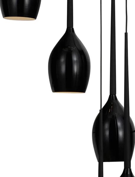 Retro luster Izza 8 čierne – Čierna
