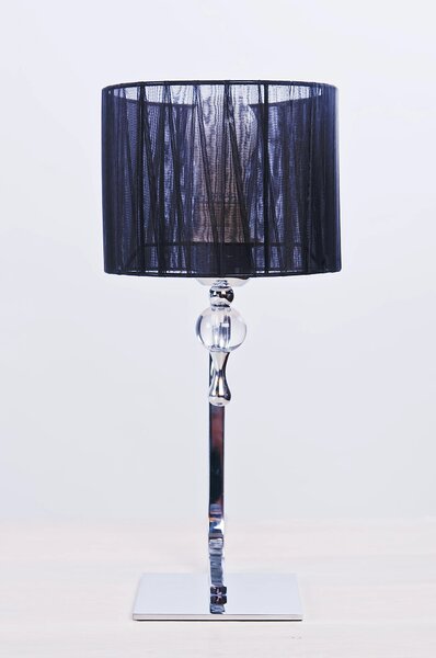 Retro stolová lampa Impress čierne – Čierna