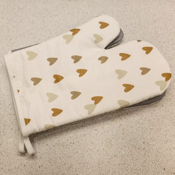 Polášek Kuchynské chňapky Srdiečka - 2 ks - Šedá