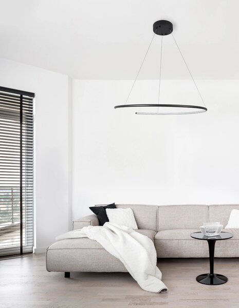 LED luster Breda 70 čierne – Čierna