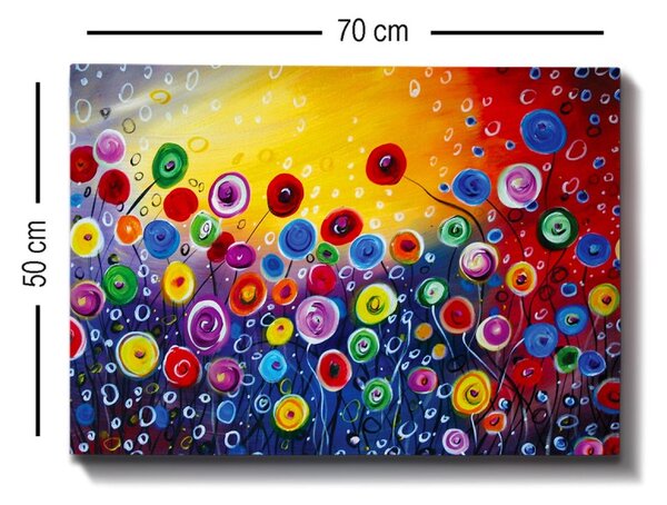 Wallity Obraz na plátne Abstraction field 50x70 cm