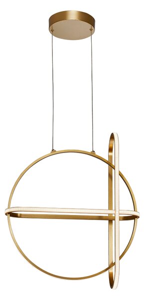 LED luster Arte 52 zlaté – Zlatá
