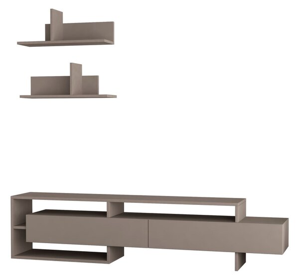 Kalune Design Obývacia stena GARA 180 cm svetlá mocha