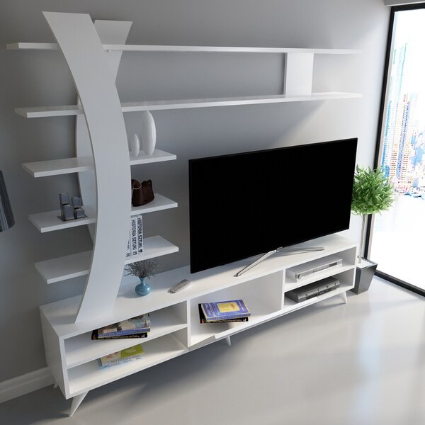 Kalune Design Obývacia stena DURU 180 cm biela