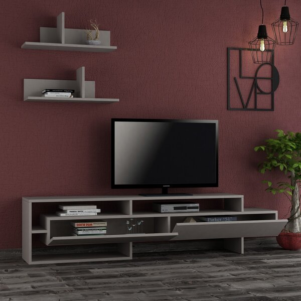 Kalune Design Obývacia stena GARA 180 cm svetlá mocha