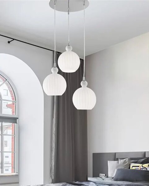 Retro luster Odell 37 biele – Biela