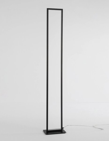LED stojaca lampa Cornice – Čierna