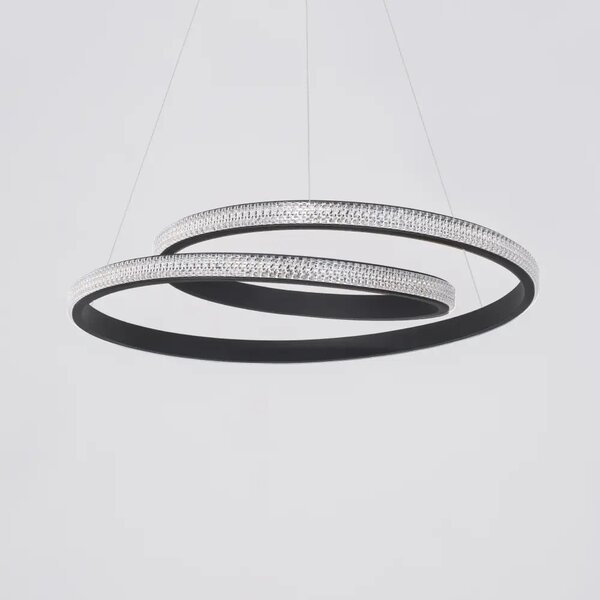 LED luster Grania 55 čierne – Čierna
