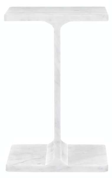 LivinHill Odkladací stolík Avola 30 cm biely mramor