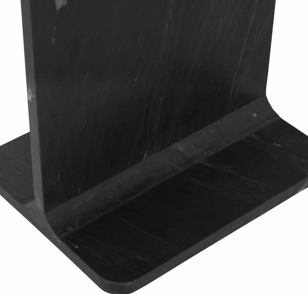 LivinHill Odkladací stolík Avola 30 cm čierny mramor