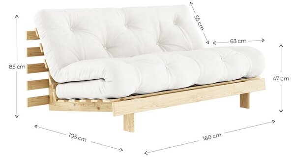 Rozkladacia pohovka v petrolejovej farbe 160 cm Roots Black Night – Karup Design