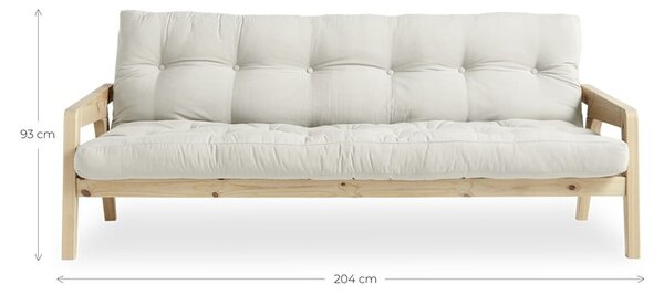 Oranžová rozkladacia pohovka 204 cm Grab - Karup Design