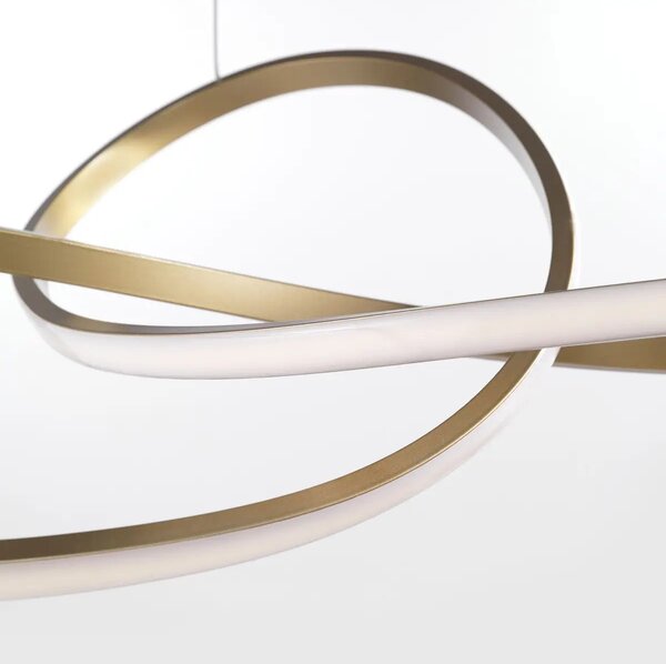 LED luster Fusion 72 zlaté – Zlatá