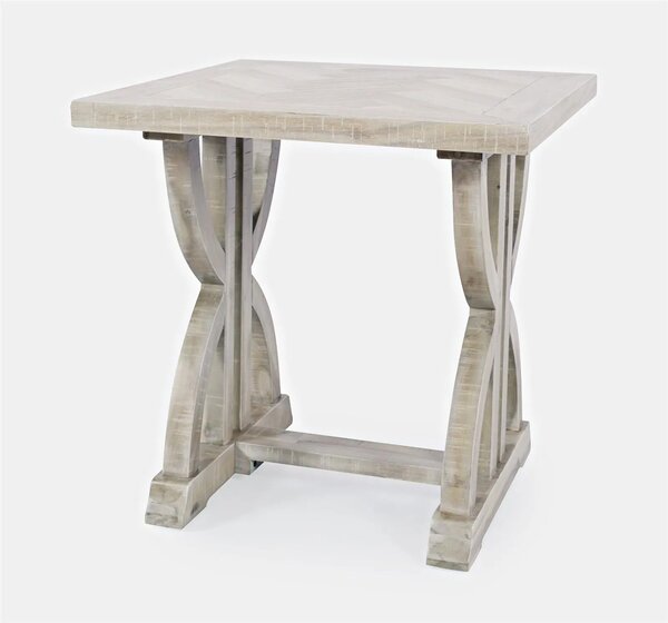 LivinHill Odkladací stolík Avola 61 cm z masívu svetlohnedý