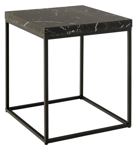 Actona Odkladací stolík Barossa 40 cm mramor/čierny